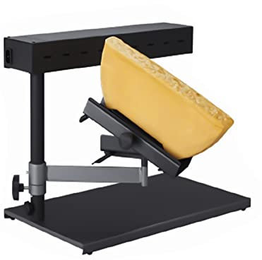 hzexun Raclette Grill - Käse-Raclette Käseschmelzer Kommerzielle Tischgrill Grillplatte, Standgerät Höhenverstellbar 600 Watt Elektrisches Traditionelles Käseschmelzen Schmelzmaschine Käseheizung