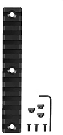 HOUSON Aluminium Picatinny-Schiene, Picatinny Schiene Adapter Montageschiene schiene Rail Mount Basis Airsoft(13-Slot )