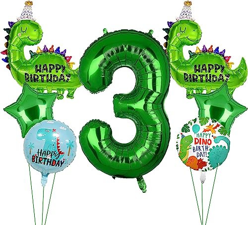 Dino Geburtstag Deko 3 Jahre, Geburtstag Deko 3 Jahre Junge, Dino Geburtstag Deko, Dino Ballon, Dino Luftballons Geburtstag 3, Dino Luftballons, Dino Party Kindergeburtstag