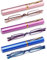 OWTXIS 3er-Pack Mini Schlanke Stift-Lesebrille - Kompakte Lesegeräte mit Stiftclip-Etui Federscharnier Metallrahmen Brillen (Rosa, Lila, Blau, +2.25)