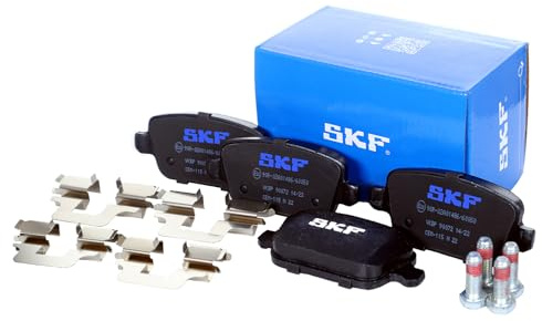 SKF Scheibenbremse Bremsbelag mit Zubehör VKBP 90072-4er Set - Position Hinterachse Höhe 77 mm Länge 134 mm Breite 83 mm Dicke 15,8 mm - OE Qualität