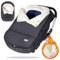 Orzbow Fußsack Babyschale Winter,Universell Einschlagdecke Babyschale mit Verstellbarem Kragen,Warmes Korallenvlies Futter, Reißverschluss,passend für Maxi-Cosi,Cybex,Römer usm (Dunkelgrau)