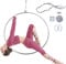 MIDUOLAI Aerial Lyra Hoop Rigging Set 32 mm Edelstahl Einer Lischring enthalten Spanset Carabiner Swivel,A,Diameter 85cm
