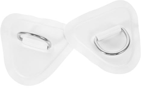 PAMINGONO 2St Kajak Zubehör schlauchboote aufblasbare Boot Surfbrett Zubehör Kajakgürtel Sling Bungee Schockschnur mit Haken Ringbeschläge für Boote Kajakzubehör Edelstahl 304 Weiß