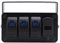 3-Gang-Wippschalterfeld, DC12-24V Universeller Ein-Aus-Kippschalter mit PD Typ C und QC3.0 USB-Ladegerät, Voltmeter-Ersatz für PKW, LKW, Boote, Wohnmobile (Blaues Licht)
