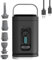 Alomejor Kabelless Luftpumpe Elektrischer Inflator mit LED -Licht 5 Düsen 1200 MAh Batterie für Luftkompressorpumpe Luftmatratze Luftbett Schwimmringe (Black)