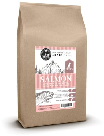 Salmon, Haddock, White Fish, Sweet Potato & Asparagus | High Protein, Omega 3, Joint Support, Skin & Coat Care, No Grains or Artificial Additives | 2kg