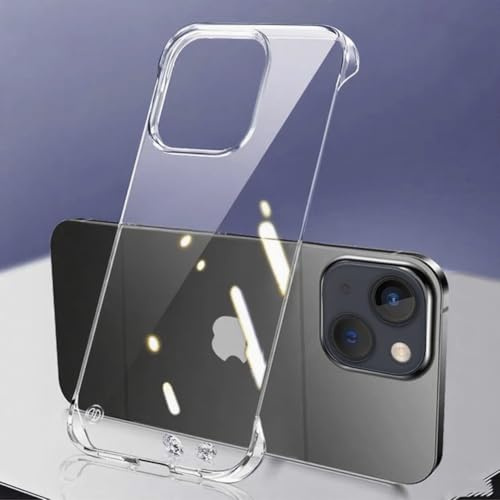 FAOMSEBS for iPhone 14 Plus Case, Borderless Clear, Bare Phone Feel | Crystal Clear, Ultra-Thin Grip, Slim Fit, Heat Dissipation and Resilient Hard PC Cover for Office, Beach Days and Daily Carry