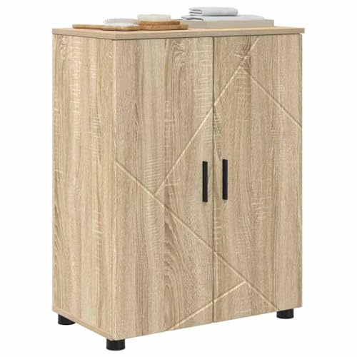 vidaXL Badezimmerschrank Sonoma-Eiche 60 x 35 x 80 cm