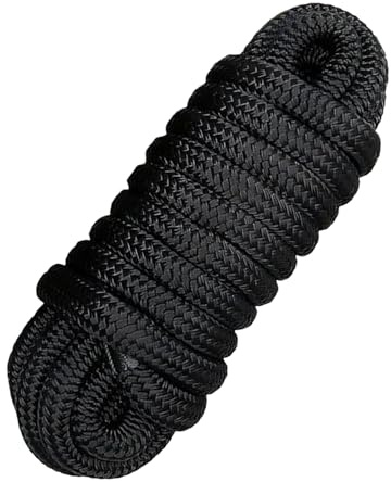 Dock Lines – Corda in nylon resistente 1,5 cm x 4,5 m, resistente corda marina, accessorio per imbarcazione resistente ai nodi, attrezzatura per moto d'acqua all'aperto | per ormeggio barche a vela e