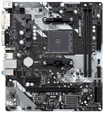Scheda madre Fit For ASROCK B450M-HDV R4.0 AMD B450 Scheda Madre AM4 Supporto Ryzen 5 5600 5500 7 5700G 3700X 3 3200G CPU DDR4 M.2 HDMI Micro ATX