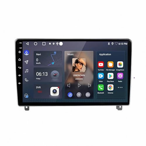 LKW Navi für Peugeot 407 cc SW 407 CC 2004-2011 Radarwarner, Fahrspurassistent, Bluetooth, Poi-Datenbank & Freisprecheinrichtung Wireless Autoradio, 4 Kern 1G＋32G
