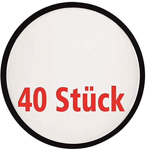 Vertrieb durch Poster38 40 Frisbee, faltbar mit Etui aus Polyester, weiß