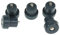 Lot de 5 pieds en caoutchouc et vis Qualtex pour mixeur Kenwood de la gamme Chef / Major / KM
