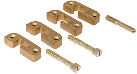 Gedotec Heizkörper-Klappenbeschlag Messing Rahmenbeschlag für Heizungsverkleidungen | stabilber Heizkörperbeschlag Messing-farben einbrennlackiert | 1 Set - Drehbeschläge für Heizkörper-Verkleidungen