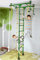 NiroSport Sprossenwand für Kinderzimmer M1 Klettergerüst Indoor für Kinder in Grün Metallsprossen Indoor Turnwand für max. Belastung bis 130 kg