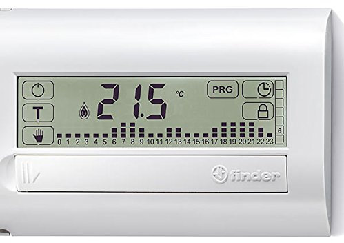 Cronotermostato touch screen settimanale nero FINDER 1C7190032007