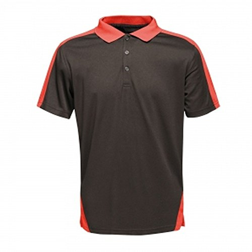Regatta Herren Professionelles Poloshirt, Kontrastierend, Schnell Transportierend, mit Knopfausschnitt Professionelles Poloshirt mit kontrastierendem Coolweave-Design (1er Pack)