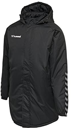 hummel Herren Jacke Hmlauthentic Bench Jacket, Black/White, XL, 205362-2114-XL