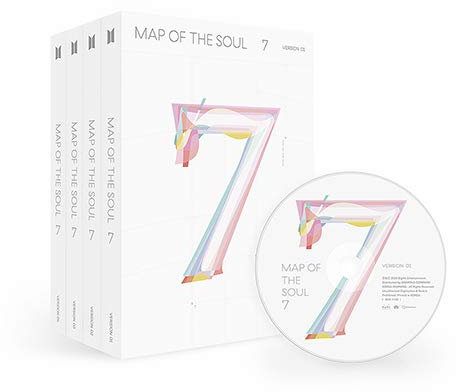 BTS MAP OF THE SOUL: 7 [Ver. 1 ] Album, PHOTOBOOK_LYRIC Book_Mini Book_Photocard_Post Card_Sticker_Coloring Paper_Folded Poster_Special Bonus (BTS Instagram Photo Card)