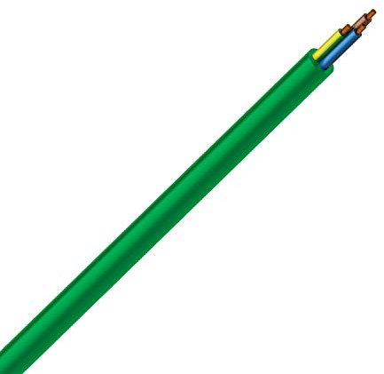 LEDKIA LIGHTING Cable Manguera 3 x 4mm² Libre Halógenos Verde - Unidad de medida: 1m