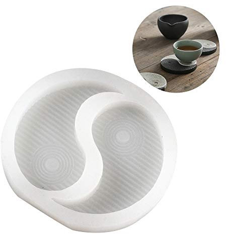 Moules en résine de silicone pour dessous de verre - Moule en résine époxy - Pour bricolage de sous-verre, porte-savon, maison