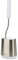 Joseph Joseph Flex Lite - Escobillero fino en Silicona Higiénico, escobilla de baño con mango resistente, piña flexible, con sistema antigoteo, limpieza profunda - Acero Inoxidable, Pequeño