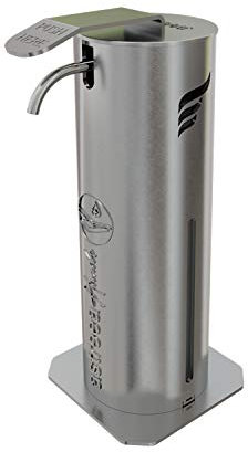 astreea Hands Distributeur de gel hydroalcoolique à pousser sans contact en acier inoxydable médical