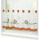 Joyswahl Voile Scheibengardine Bistrogardine mit Schlaufen »Grete« mit Eulen Muster Transparente Gardine Stores HxB 45x120cm, Rot 1er Pack
