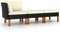 vidaXL Set Muebles de Jardín 3 Piezas Mobiliario Exterior Terraza Balcón Hogar Cocina Mesa Silla Asiento Ratán Sintético Madera Eucalipto