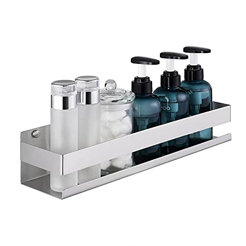 KES Etagere Salle de Bain Etagere Douche Acier Inoxydable SUS304 Etageres Douche Murale 40CM Brossé Support Rangement, BSC205S40B-2