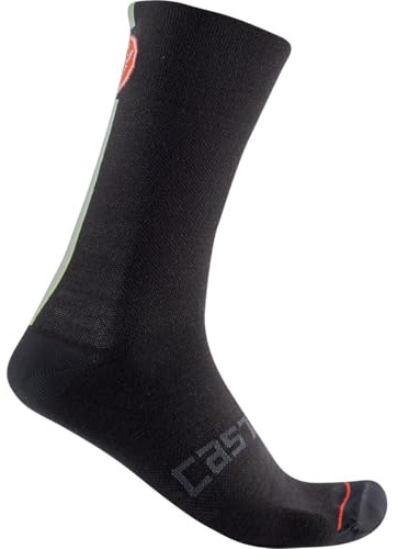 Castelli 4522567 RACING STRIPE 18 SOCK Socks Unisex BLACK XXL