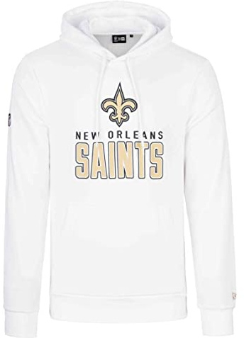 New Era - NFL New Orleans Saints Team Logo and Name Hoodie Farbe Weiß