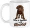 Funny Coffee Mug Life is Better with Chocolate Lab Labrador Watercolor Mug Dog Lover Coffee Cup Unique Birthday Gift for Mom Dad Boyfriend Girlfriend 11 OZ