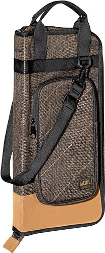 Meinl Cymbals Classic Woven Stick Bag – Drumstick Tasche für Sticks, Rods, Jazz Brushes, Mallets und Schlagzeug Zubehör – plus externes Fach und Tragegurt, Braun (MCSBMO)