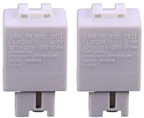ACSUZ 2Stück 7 Pin Auto Warnblinkrelais Blinker Für Ford Mazda 6 Mpv 2002 2003 2004 2005 2006 Gj6a66830 3211224320