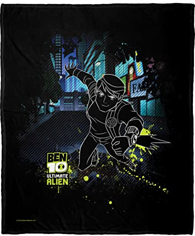 Northwest Cartoon Network – Ben 10 Silk Touch Überwurfdecke, 127 x 152,4 cm, Ultimate Alien