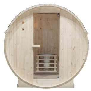 Vente-unique-Sauna de Exterior 6 plazas - Ancho 185 x Prof. 220 x Alt. 190 cm - ISOKYRO