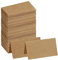 60 Stück Tischkarten Kraftpapier Braun - Platzkarten Hochzeit, Tischkarten Blanko Unbedruckt, Tischkarten Hochzeit, Tischkarten Geburtstag, Namensschilder für Hochzeit, Geburtstag uvm Selbst, 7*10cm