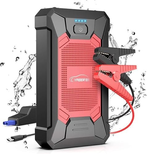 YABER Jump Starter Power Pack, 2500A Car Battery Booster Jump Starter up to 5.5L Diesel or 7L Petrol Engines