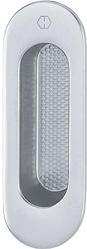 HOPPE 11612939 Hebeschiebetürmuschel Omega außen oval, Aluminium, 35 x 105 mm | Silber eloxiert