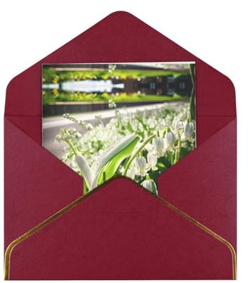 MyPiky Glocke Orchidee Druck Grußkarten Geschenkkarte Weihnachten Geschenk Urlaub Geschenk Hochzeit Geburtstag Geschenk Dankeskarte