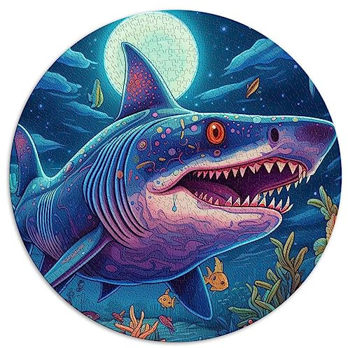 Deep Jaws Puzzles für Erwachsene, 1000 Teile, kugelförmige Puzzles aus 100% recyceltem Karton, 26,5 x 26,5 Zoll