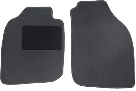 Fußmatten passend für Opel Tigra Twintop Typ X04 (Baujahr 2004-2009), Deluxe grau | 2-TLG | Umrandung braun