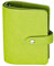 AxeWoodz Classeur A7 en cuir synthétique rechargeable avec rabat pour feuilles mobiles, classeur à 6 anneaux avec bouton pression Vert