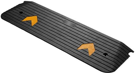 Wiltec Rampa in gomma per marciapiede e soglia 1100 x 320 x 38 mm max 50 t con elementi riflettenti