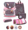 Belmil Premium Compact Plus ergonomisches Schulranzen Set 5 - teilig, AGR, Brustgurt, Hüftgurt, Magnetverschluss (405-41/P/S) (Mint 2)
