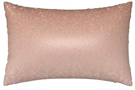 Rose Gold Satin Pillowcase for Hair and Skin Similar to Silk Pillow Cases Queen Size 20x30 Inch Smooth Cooling Pillow Covers for Sleeping, Best Gift Idea