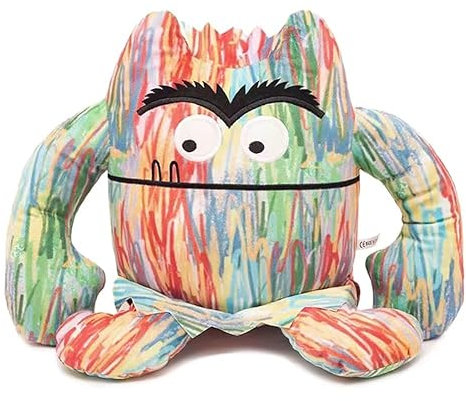 Farbenmonster Plushie, Bunte Monster Plüschtier für eine fröhliche und unbeschwerte Stimmung, Halloween oder Birthday Decorations Monster Kuscheltier Geschenke für Jungen oder Mädchen. (13.7Zoll)