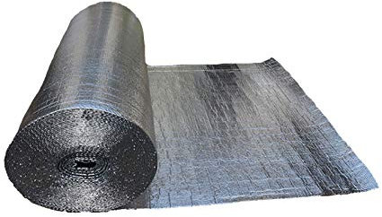 Thermal insulation film Foil Insulation Roll Bubble Foil Radiator Insulation Kit Self-adhesive Thermal Barrier Vapor Barrier Reflective Insulation Roll For Wall Floor Roof Loft Caravans Gara